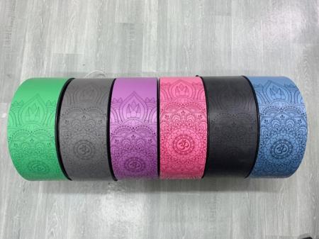 Vòng yoga bọc cao su PU,khung nhựa ABS hoa văn